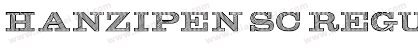 HanziPen SC Regular字体转换